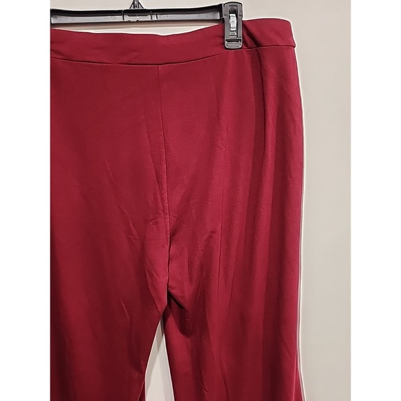 Calvin Klein Leggings Womens L Maroon, 29.5‎ Inseam Pockets Wide Leg - Picture 12 of 14